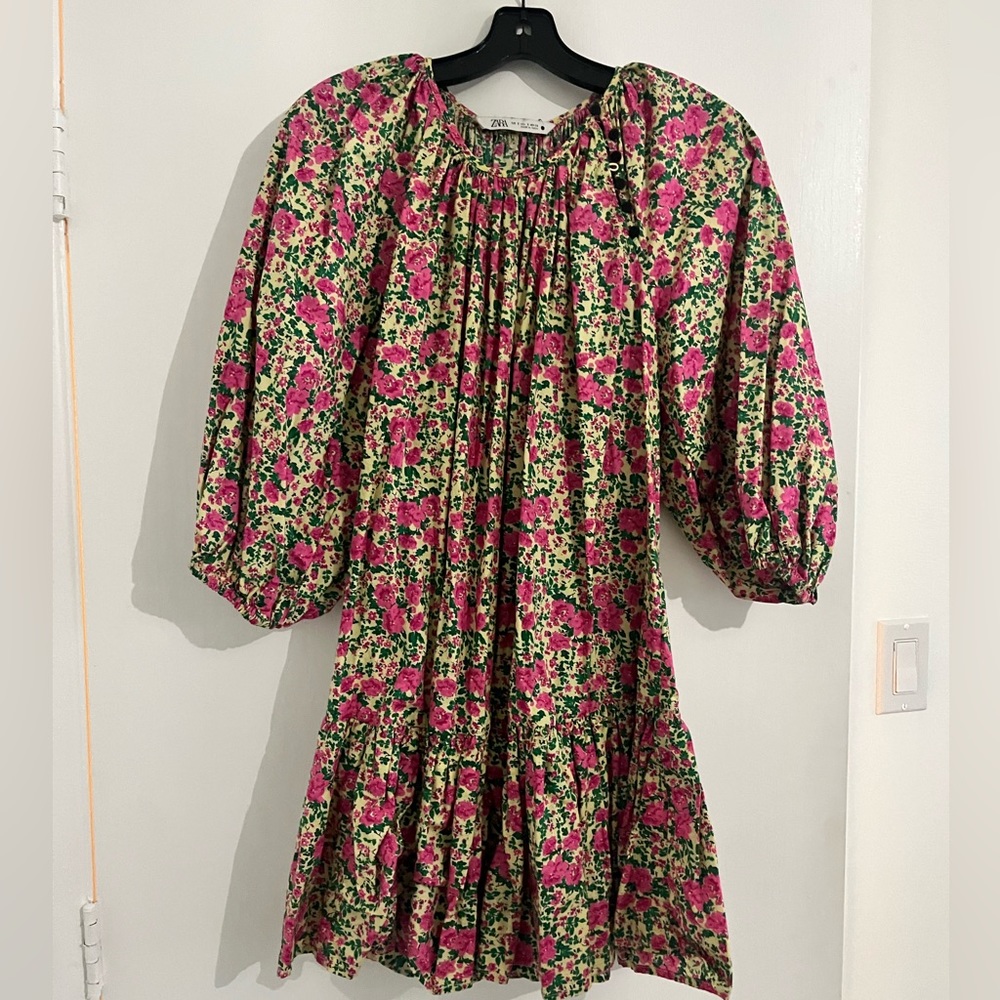 Zara floral Mini Dress